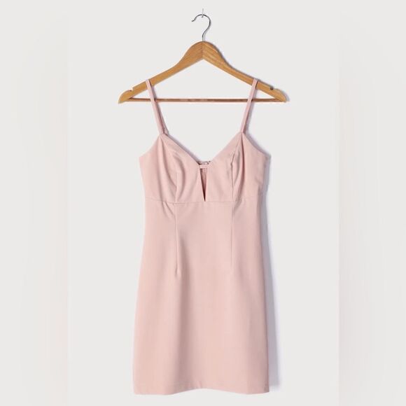 Lulus | Sultry Moments Blush Pink Sleeveless Mini Dress - Picture 2 of 8
